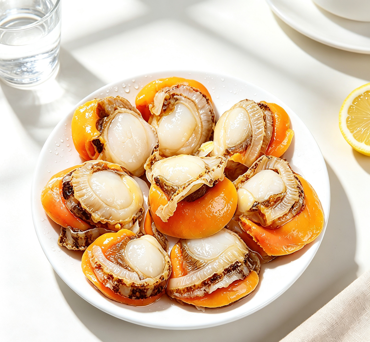 Fresh shellfish with pale meat and bright orange tones (photo 3 of 3)